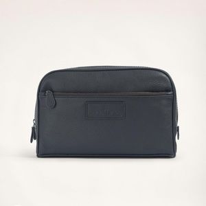 Brooks Brothers Large Pebbled Leather Dopp Kit